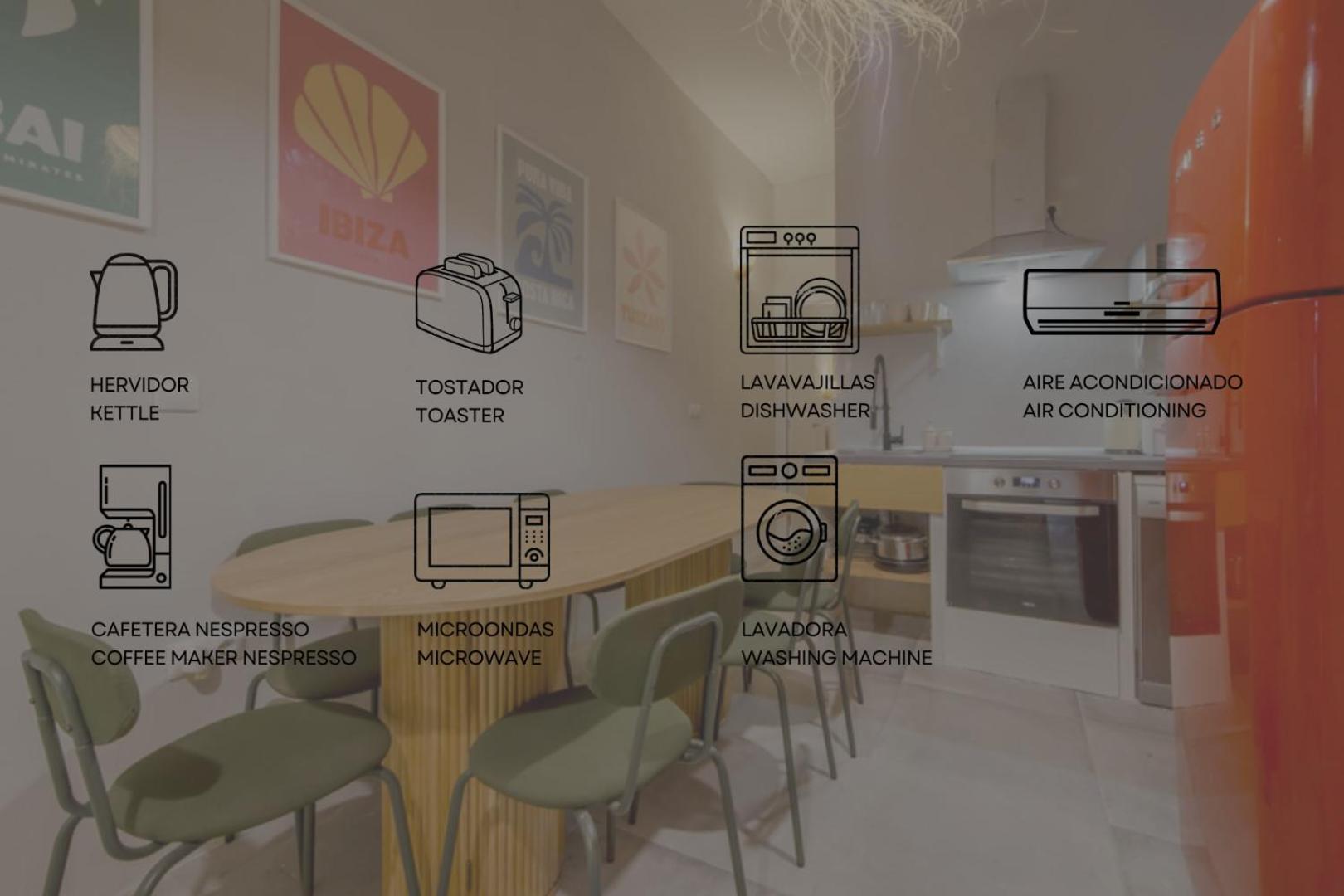 마드리드 Cool Deluxe Interior Design A 2 Min De Gran Via 아파트 외부 사진